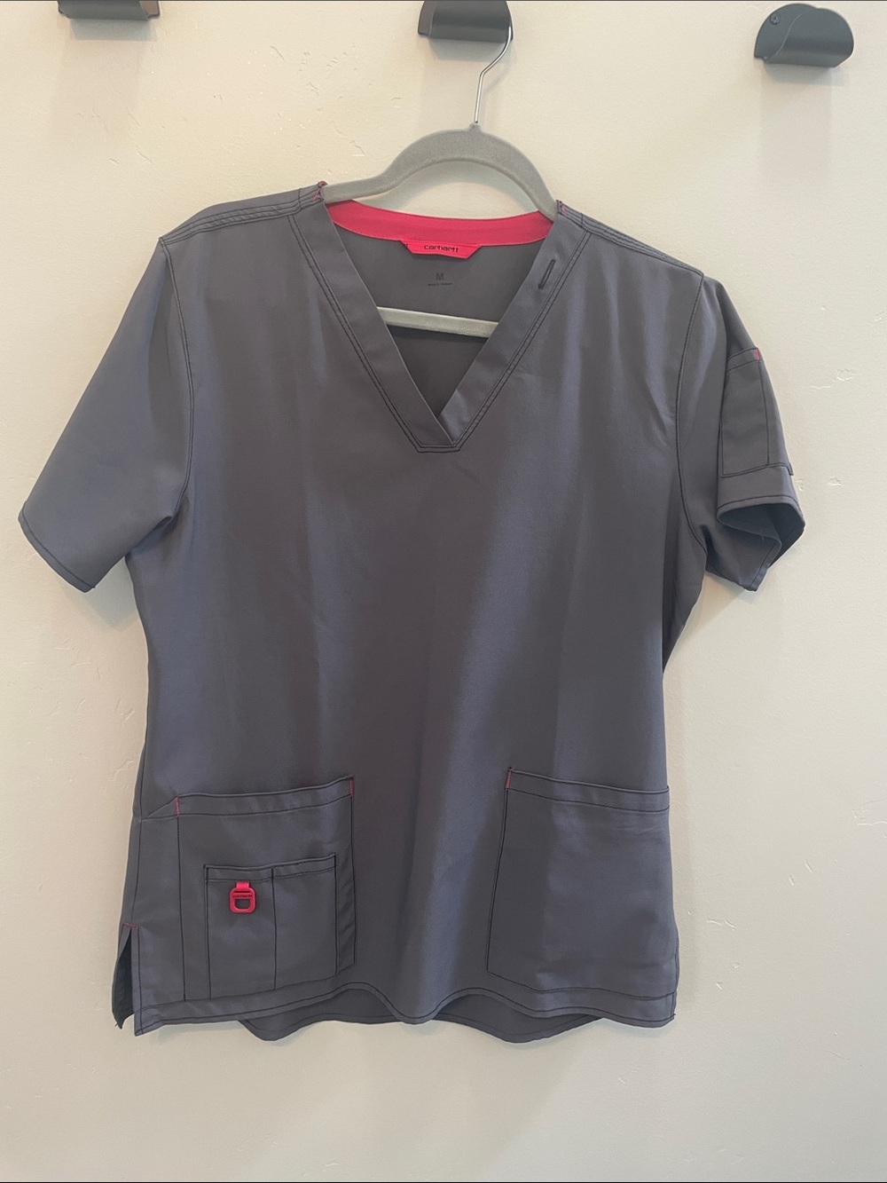 Carhartt Slate Gray Short-Sleeve Scrub Top and Pants